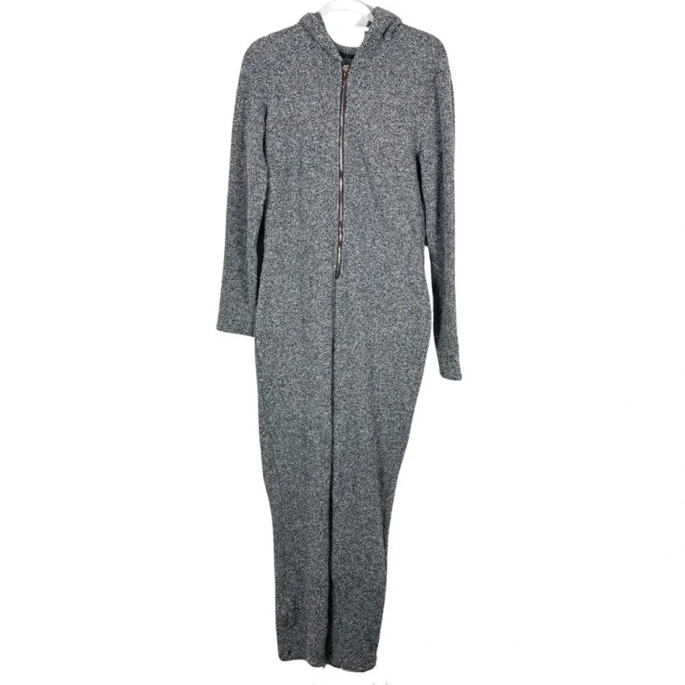 Yitty Pet Me Heart Pocket Onesie Gray Fuzzy Size XL